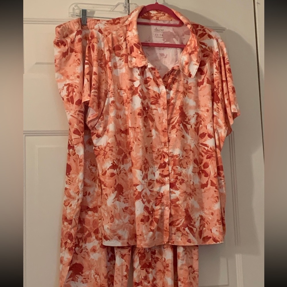 Denim & Co 2pc Pajama Set